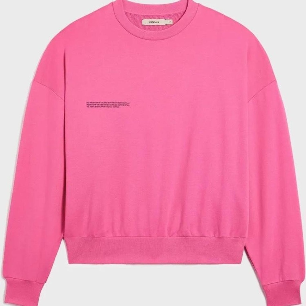 Pangaia Archive Lightweight Sweatshirt in Flamingo Pink sz XS
